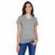 A4 NW3381 Ladies Topflight Heather V-Neck T-Shirt