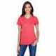 A4 NW3381 Ladies Topflight Heather V-Neck T-Shirt