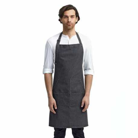 Artisan Collection by Reprime RP126 Unisex Jeans Stitch Denim Bib Apron