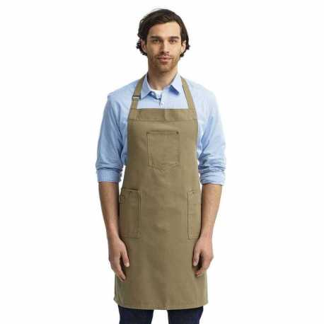 Artisan Collection by Reprime RP132 Unisex Cotton Chino Bib Apron