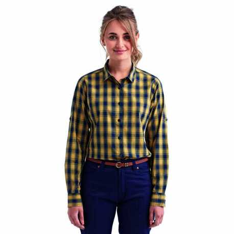 Artisan Collection by Reprime RP350 Ladies Mulligan Check Long-Sleeve Cotton Shirt