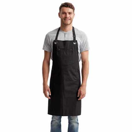 Artisan Collection by Reprime RP121 Unisex 'Barley' Contrast Stitch Recycled Bib Apron