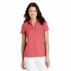 Port Authority L662 Ladies Textured Camp Shirt