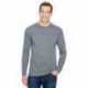 Bayside BA3055 Unisex Union-Made Long-Sleeve Pocket Crew T-Shirt