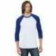 Bayside BA9525 Unisex Three-Quarter Sleeve Raglan T-Shirt