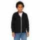 Bella + Canvas 3739Y Youth Sponge Fleece Full-Zip Hooded Sweatshirt