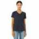 Bella + Canvas 6405CVC Ladies Relaxed Heather CVC Jersey V-Neck T-Shirt