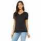 Bella + Canvas 6405CVC Ladies Relaxed Heather CVC Jersey V-Neck T-Shirt