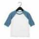 Bella + Canvas 3200T Toddler Three-Quarter Sleeve Baseball T-Shirt