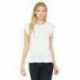 Bella + Canvas 8804 Ladies Flowy Muscle T-Shirt with Rolled Cuff