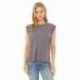 Bella + Canvas 8804 Ladies Flowy Muscle T-Shirt with Rolled Cuff