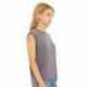 Bella + Canvas 8804 Ladies Flowy Muscle T-Shirt with Rolled Cuff