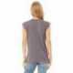 Bella + Canvas 8804 Ladies Flowy Muscle T-Shirt with Rolled Cuff