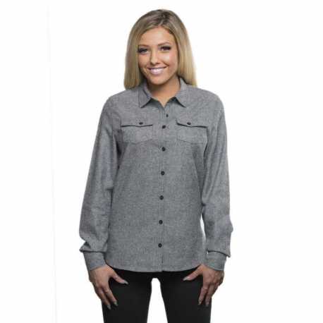 Burnside B5200 Ladies Solid Flannel Shirt