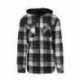 Burnside B8620 Men's Hooded Flannel Jacket