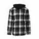 Burnside B8620 Men's Hooded Flannel Jacket