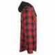 Burnside B8620 Men's Hooded Flannel Jacket