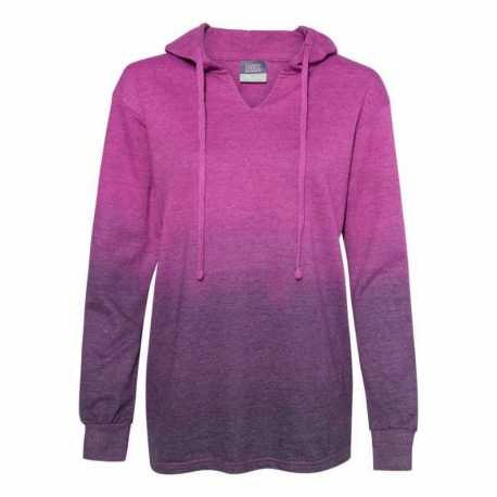 MV Sport W20185 Women's French Terry Ombre Hooded Sweatshirt