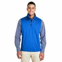 Core365 CE709 Men's Techno Lite Three-Layer Knit Tech-Shell Quarter-Zip Vest