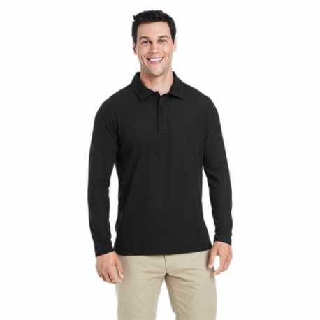 Core365 CE112L Men's Fusion ChromaSoft Long-Sleeve Pique Polo