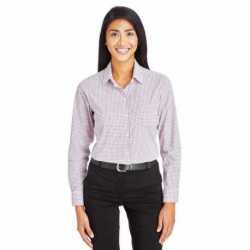 Devon & Jones DG540W CrownLux Performance Ladies Micro Windowpane Woven Shirt