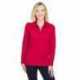 Devon & Jones DG20LW CrownLux Performance Ladies Plaited Long Sleeve Polo