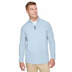 Devon & Jones DG480 CrownLux Performance Men's Clubhouse Micro-Stripe Quarter-Zip