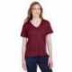 Devon & Jones DG20WB CrownLux Performance Ladies Plaited Rolled-Sleeve Top