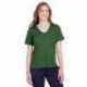 Devon & Jones DG20WB CrownLux Performance Ladies Plaited Rolled-Sleeve Top