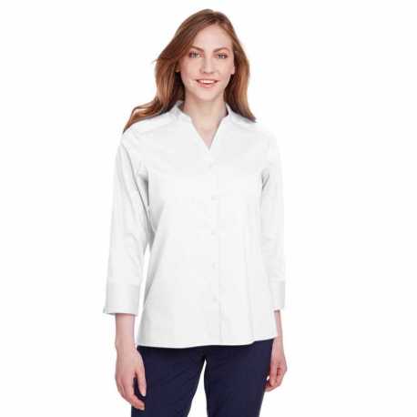 Devon & Jones DG560W Ladies Crown Collection Stretch Broadcloth Three-Quarter Sleeve Blouse