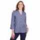 Devon & Jones DG562W Ladies Crown Collection Stretch Pinpoint Chambray Three-Quarter Sleeve Blouse