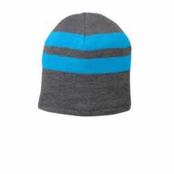 Port & Company C922 Fleece-Lined Striped Beanie Cap