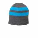 Port & Company C922 Fleece-Lined Striped Beanie Cap