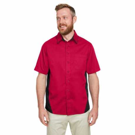 Harriton M586T Men's Tall Flash IL Colorblock Short Sleeve Shirt