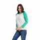 Next Level Apparel 6051 Unisex Triblend Three-Quarter Sleeve Raglan