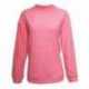 J America JA8428 Ladies Weekend French Terry Mock Neck Crew