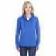 J America JA8431 Ladies Omega Stretch Snap-Placket Hooded Sweatshirt