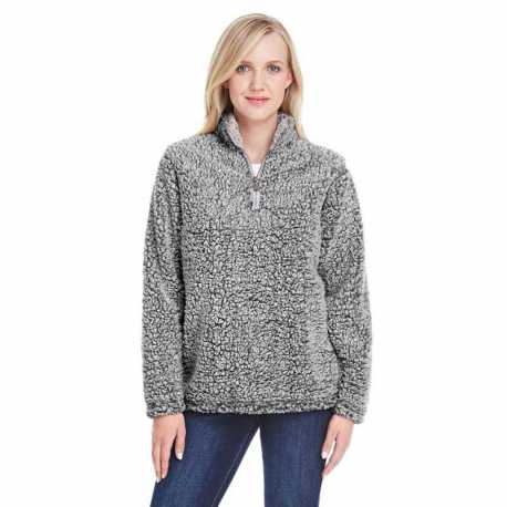 J America JA8451 Ladies Epic Sherpa Quarter-Zip