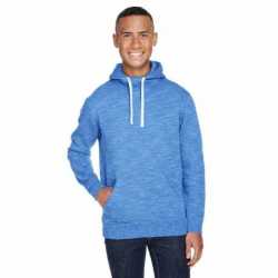 J America JA8677 Adult Melange Fleece Pullover Hooded Sweatshirt