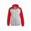 J America JA8679 Ladies Melange Fleece Two-Tone Full-Zip Hooded Sweatshirt