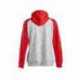 J America JA8679 Ladies Melange Fleece Two-Tone Full-Zip Hooded Sweatshirt