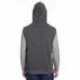 J America JA8877 Adult Triblend Fleece Sleeveless Hooded Sweatshirt