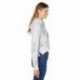 J America 8853JA Ladies Triblend Cropped Hooded Sweatshirt