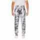 J America 8884JA Adult Tie Dye Fleece Jogger