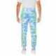 J America 8884JA Adult Tie Dye Fleece Jogger