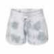 J America 8856JA Ladies Triblend Fleece Short