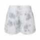 J America 8856JA Ladies Triblend Fleece Short