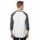 Jerzees 560RR Unisex Three-Quarter Sleeve Raglan T-Shirt