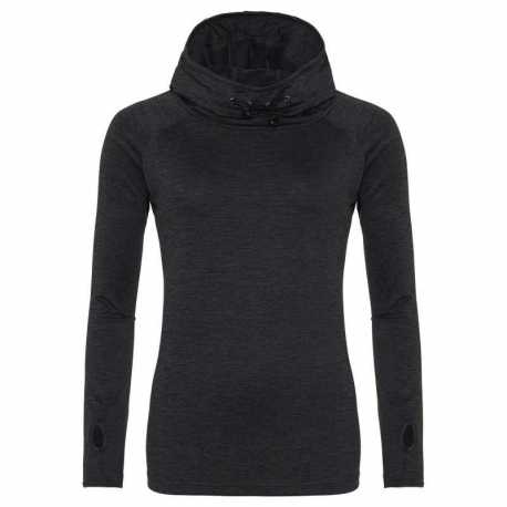 Just Hoods By AWDis JCA038 Ladies Cool Cowl-Neck Long-Sleeve T-Shirt