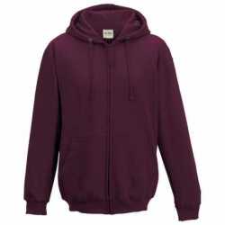 Just Hoods By AWDis JHA050 Men's Midweight College Full-Zip Hooded Sweatshirt